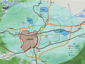洛陽市近期建設(shè)規(guī)劃-近期主要對外交通網(wǎng)絡(luò)圖