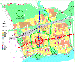 洛陽市老城、瀍河分區(qū)規(guī)劃-布局結(jié)構(gòu)圖